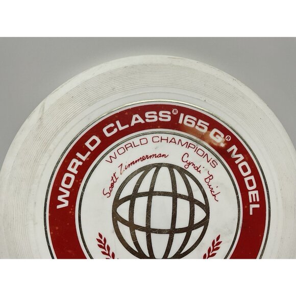 Wham-o Frisbee World Class 165G 81 E Mold Scott Zimmerman Cindi Birch Vintage - Picture 3 of 13